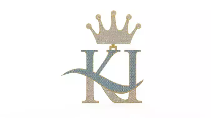 Model 1172 KI Diamond Name Plate Iced Out Honeycomb 3D print model