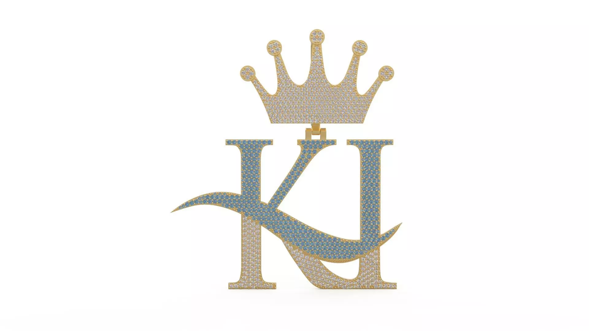 Model 1172 KI Diamond Name Plate Iced Out Honeycomb 3D print model_0