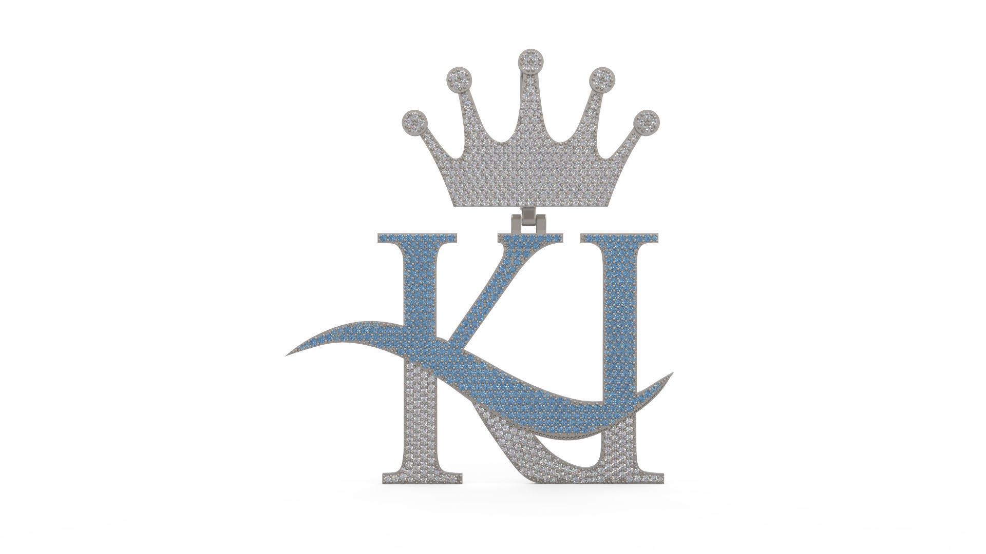 Model 1172 KI Diamond Name Plate Iced Out Honeycomb 3D print model_1