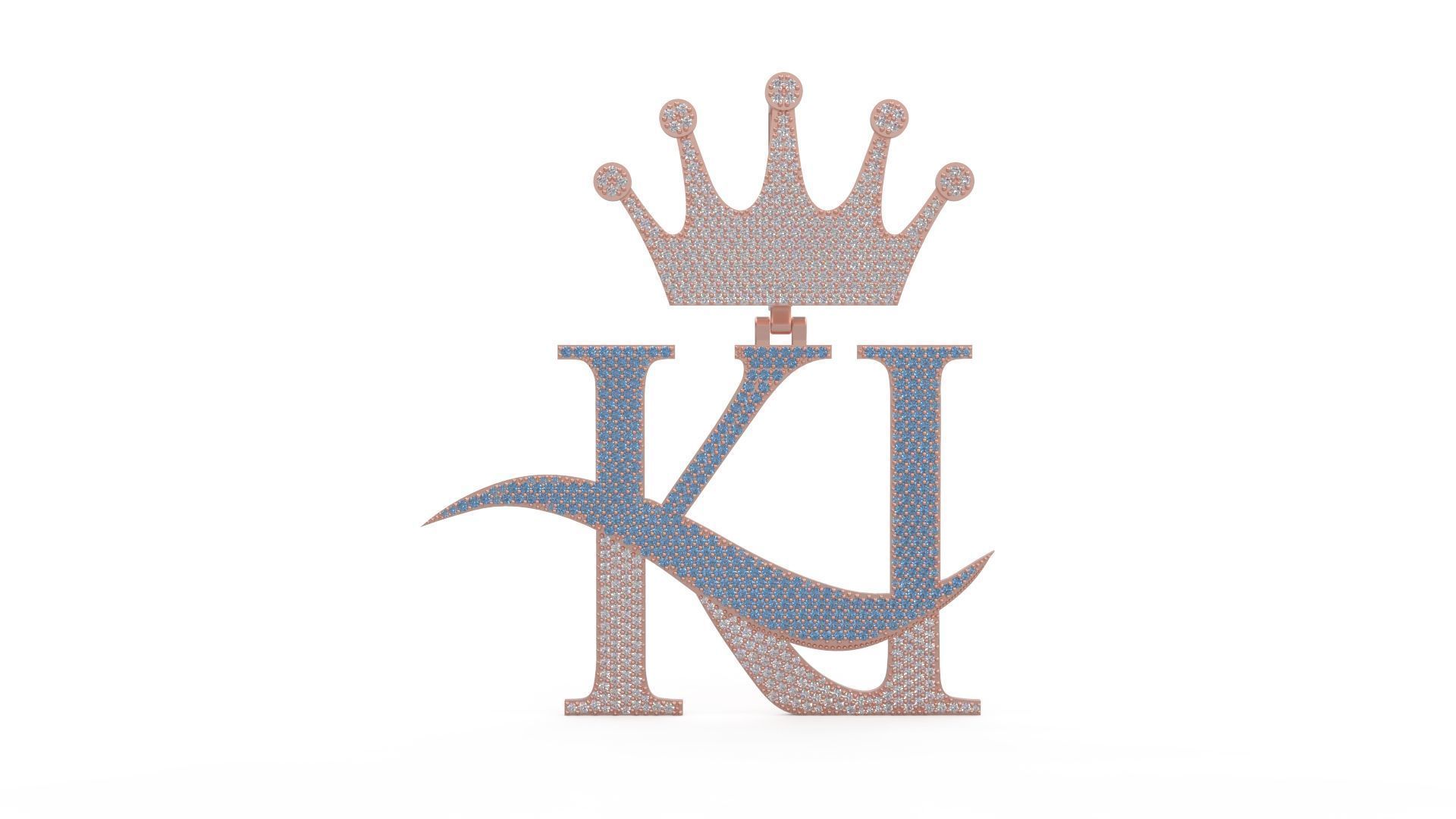 Model 1172 KI Diamond Name Plate Iced Out Honeycomb 3D print model_2