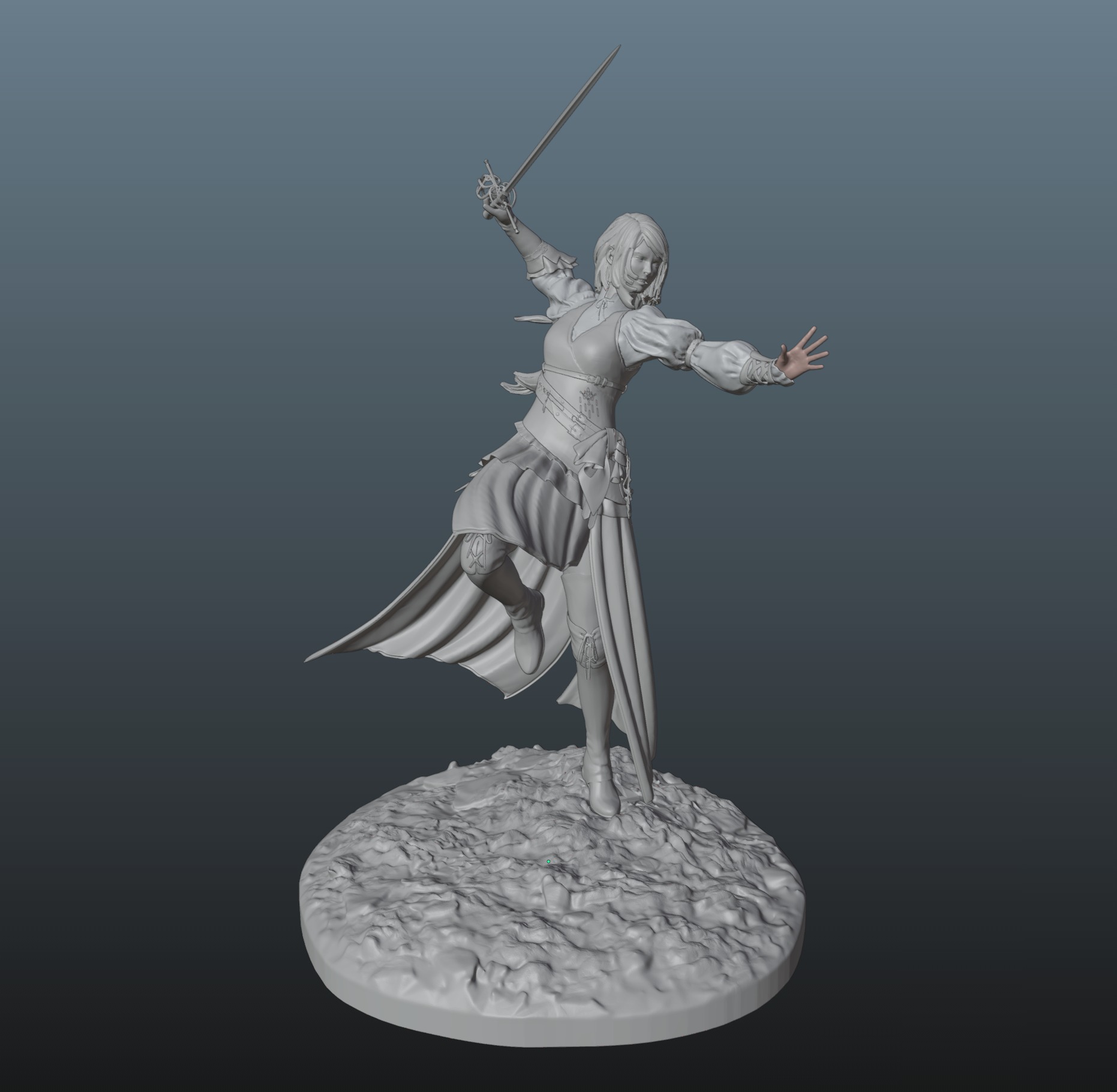 Final Fantasy XVI Jill Warrick 3D print model_7