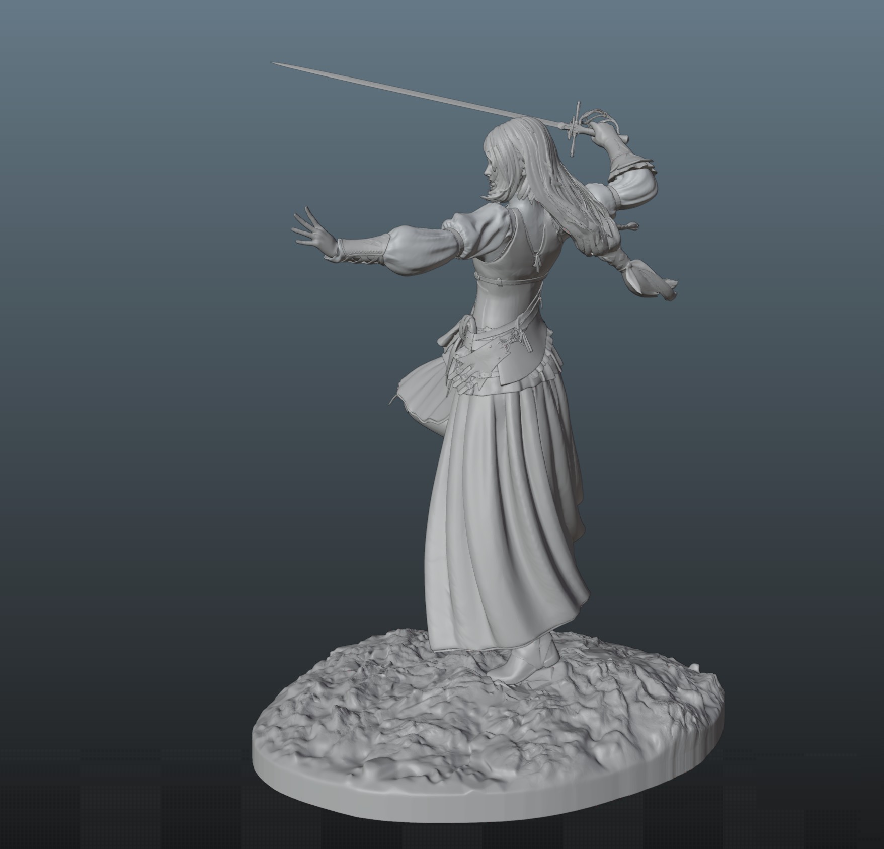 Final Fantasy XVI Jill Warrick 3D print model_9