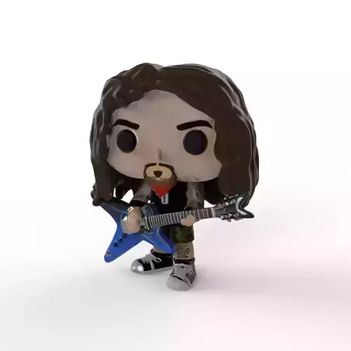 Dimebag Darrell Funko toy 3D print model
