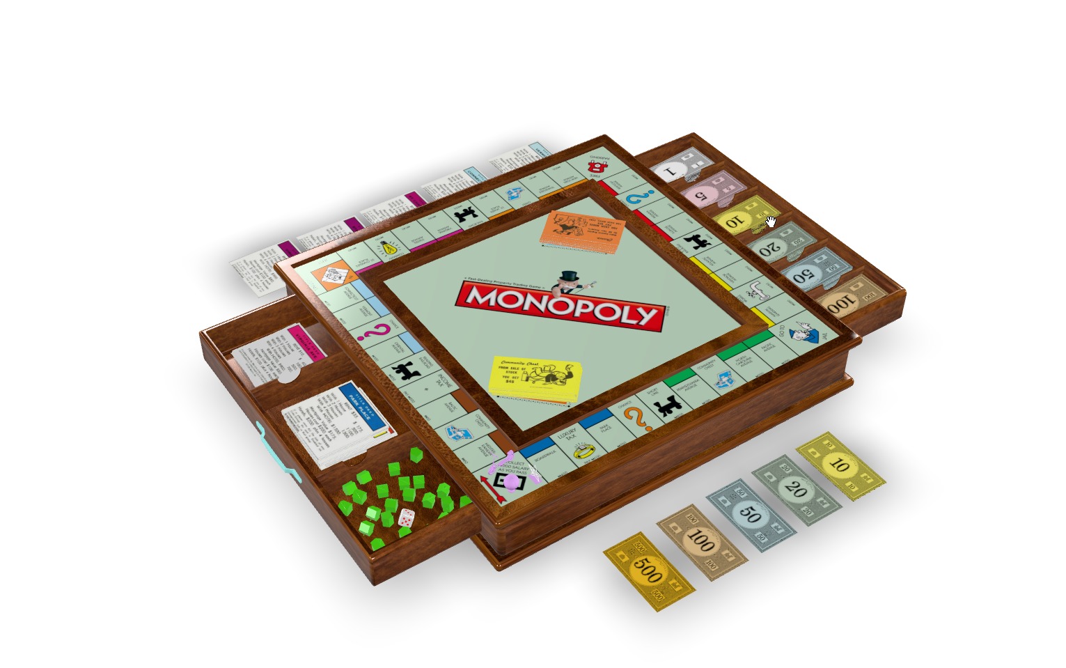 Classic Monopoly 3D model_5