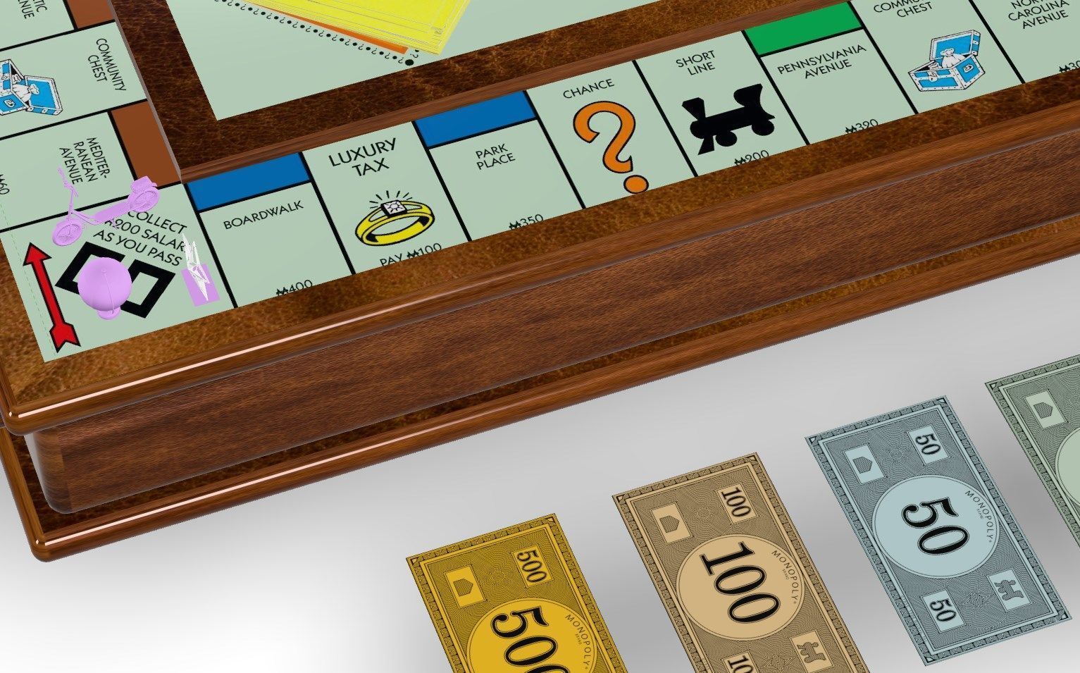 Classic Monopoly 3D model_2