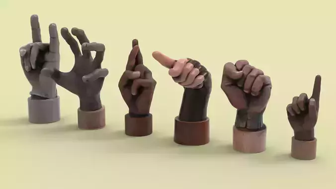 Hands Chess Set