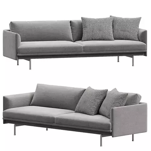 Outline Sofa 3Seater 3D model