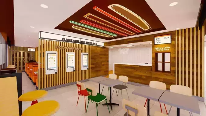 Whopper-shaped Suspended LED 