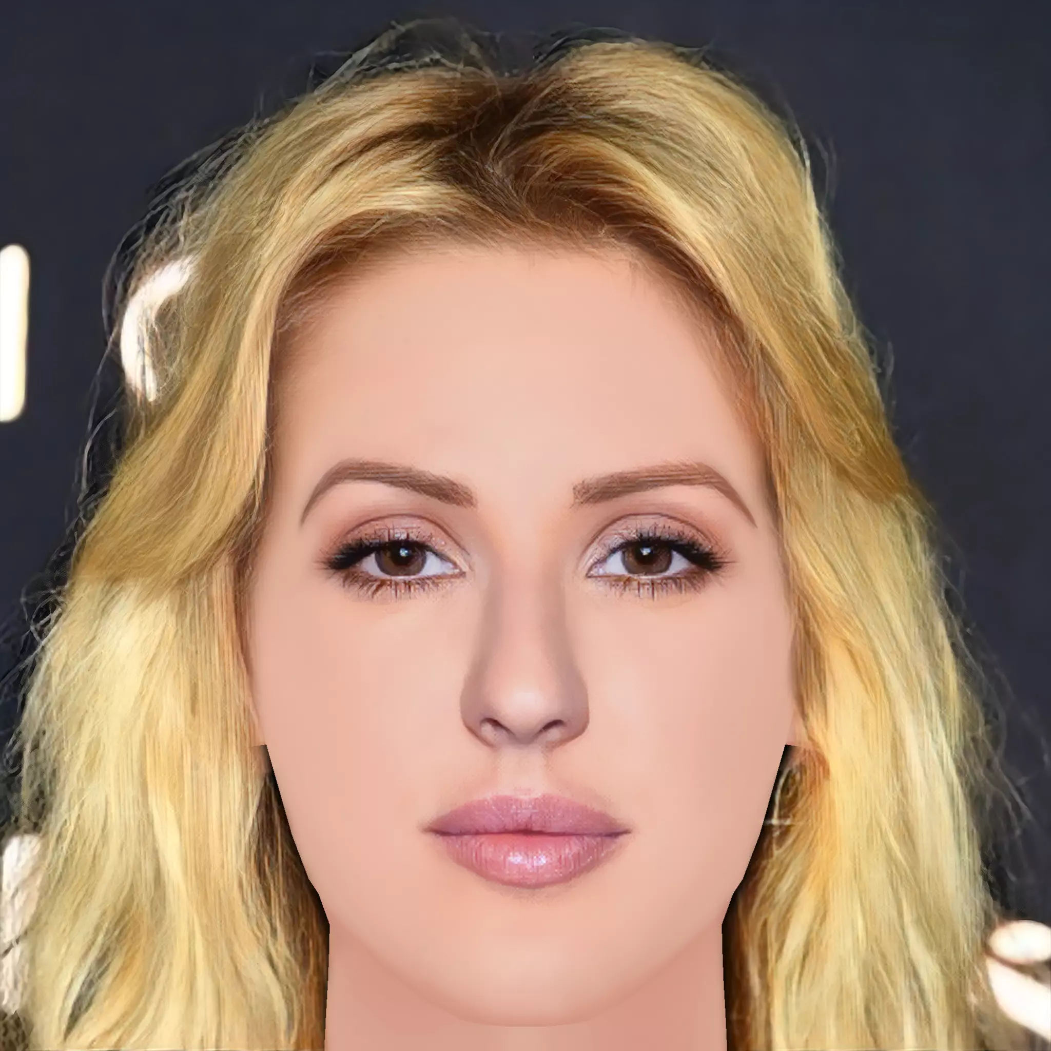 Elle Goulding Head - No Hair - Low poly head for game Low-poly 3D model
