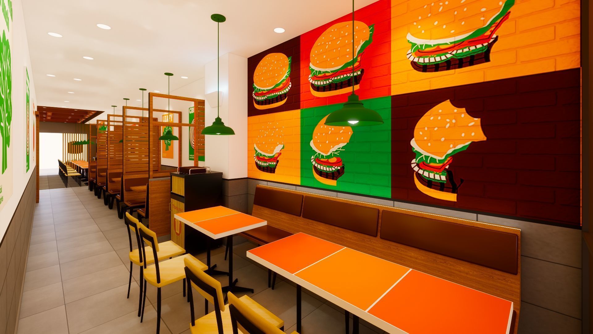 Detailed Burger King Restaurant Design - Prime Concept 2 3D model_5