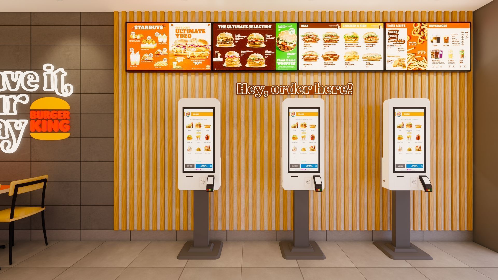 Detailed Burger King Restaurant Design - Prime Concept 2 3D model_17