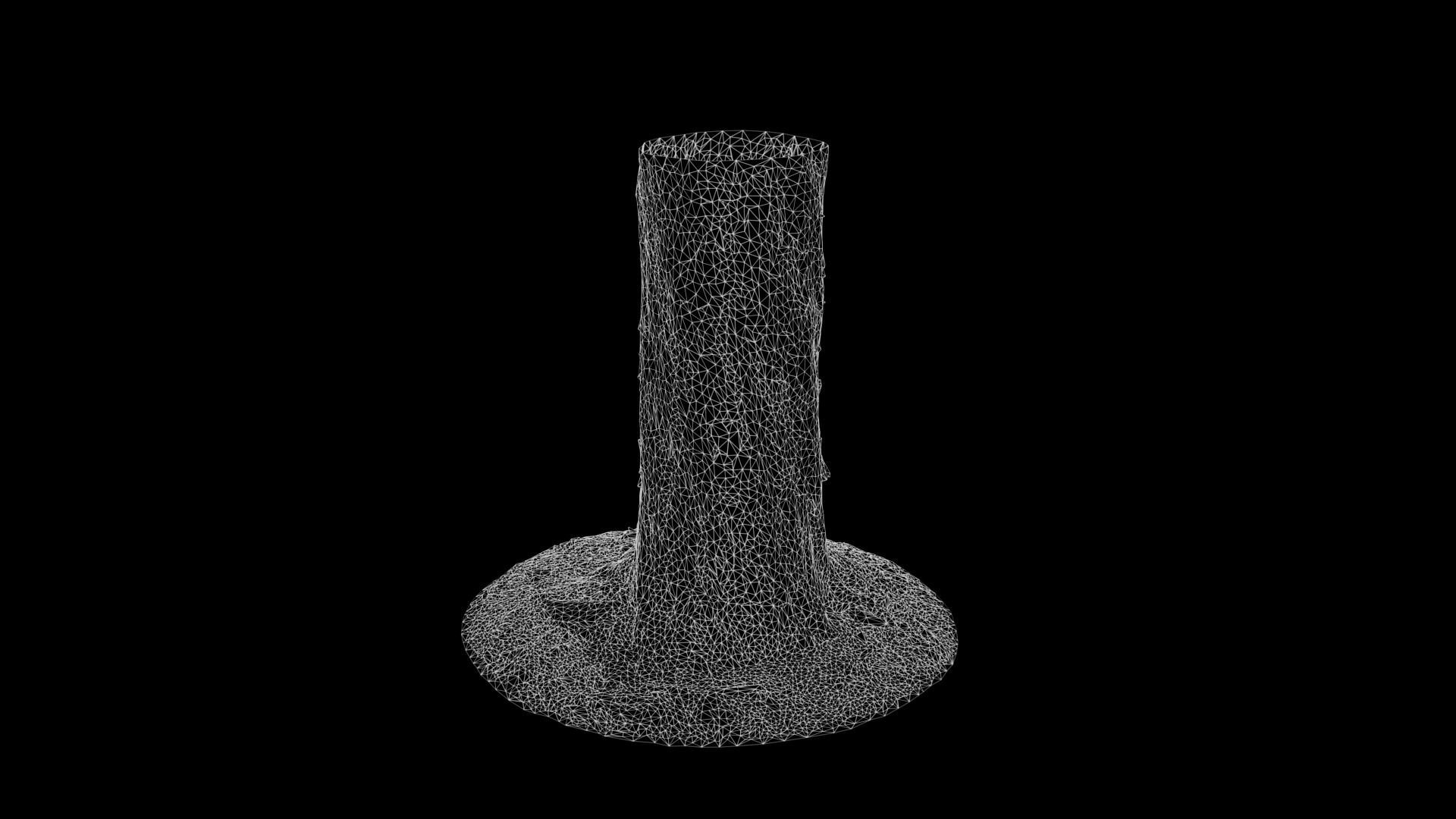 Anydrafts Podocarpus nagi Trunk 01 Low-poly 3D model_3