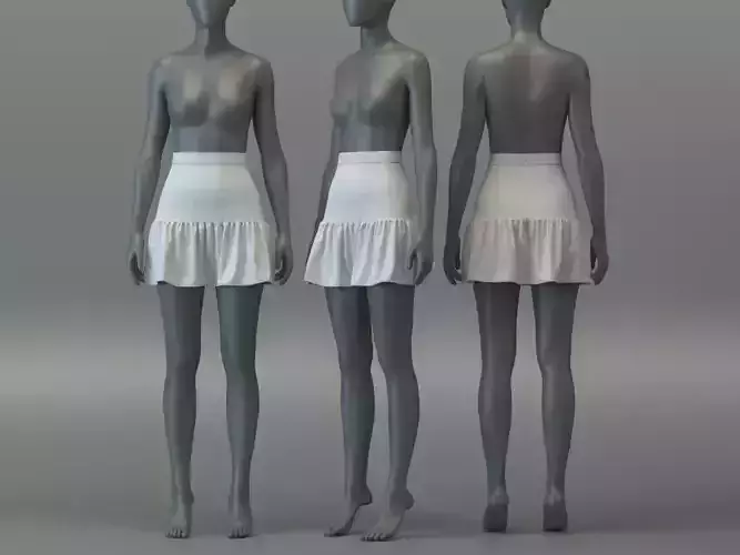 Mini Frilled Polka Dot Skirt