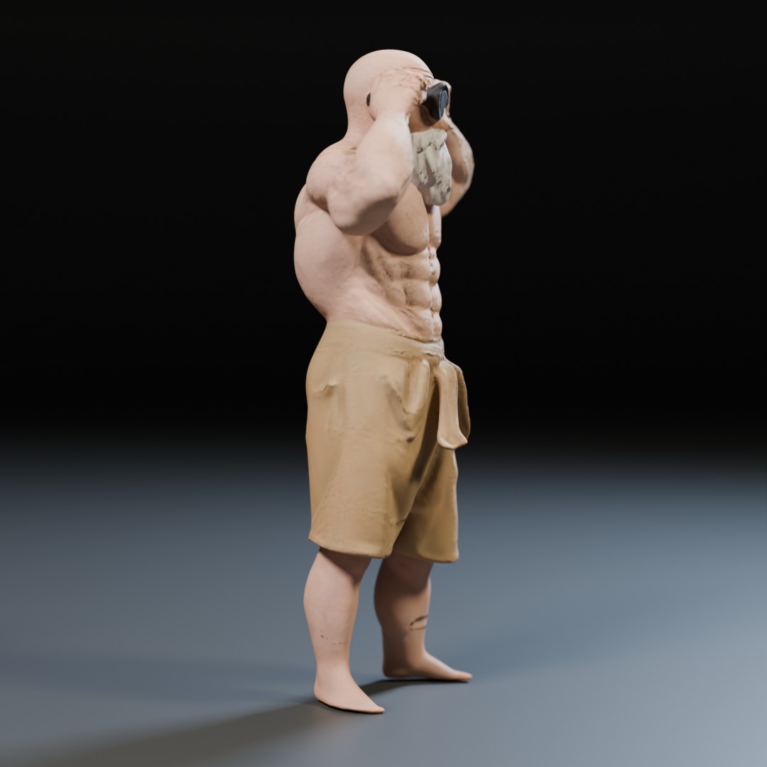 Mestre Kame  Master Roshi 3D print model_2