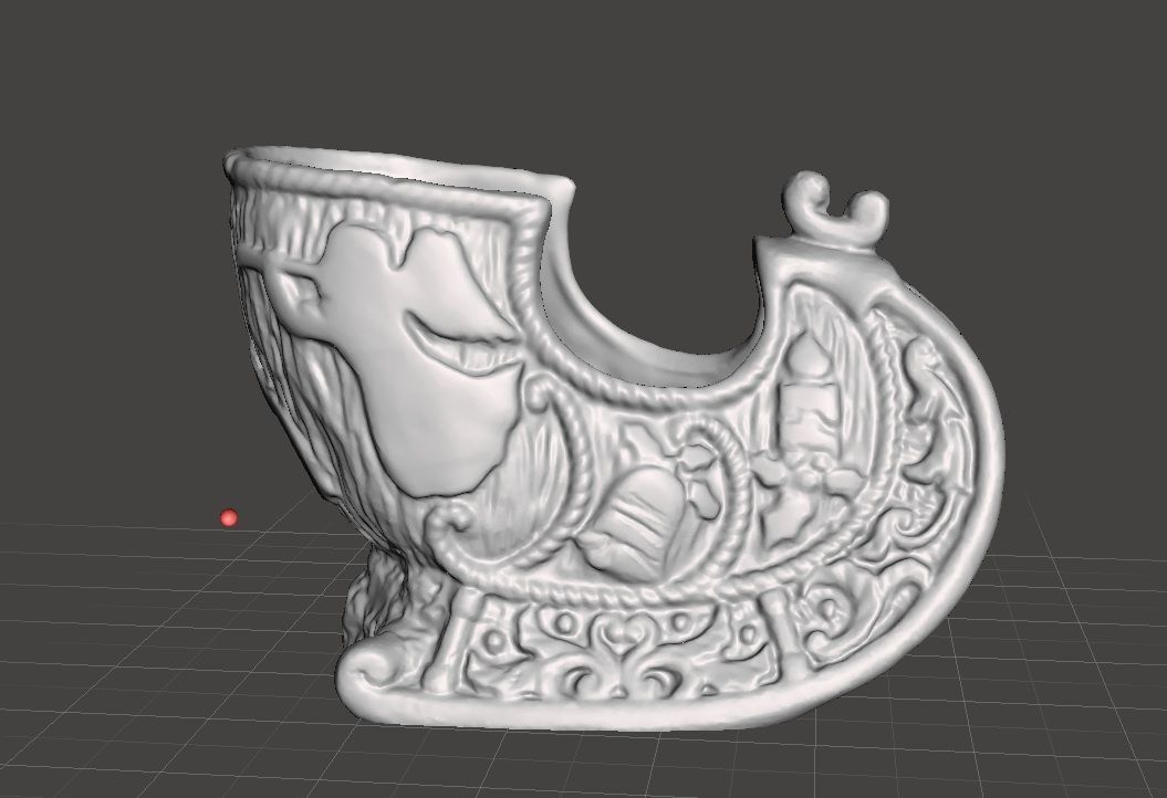 christmas sleigh winter decoration 3D print model_6