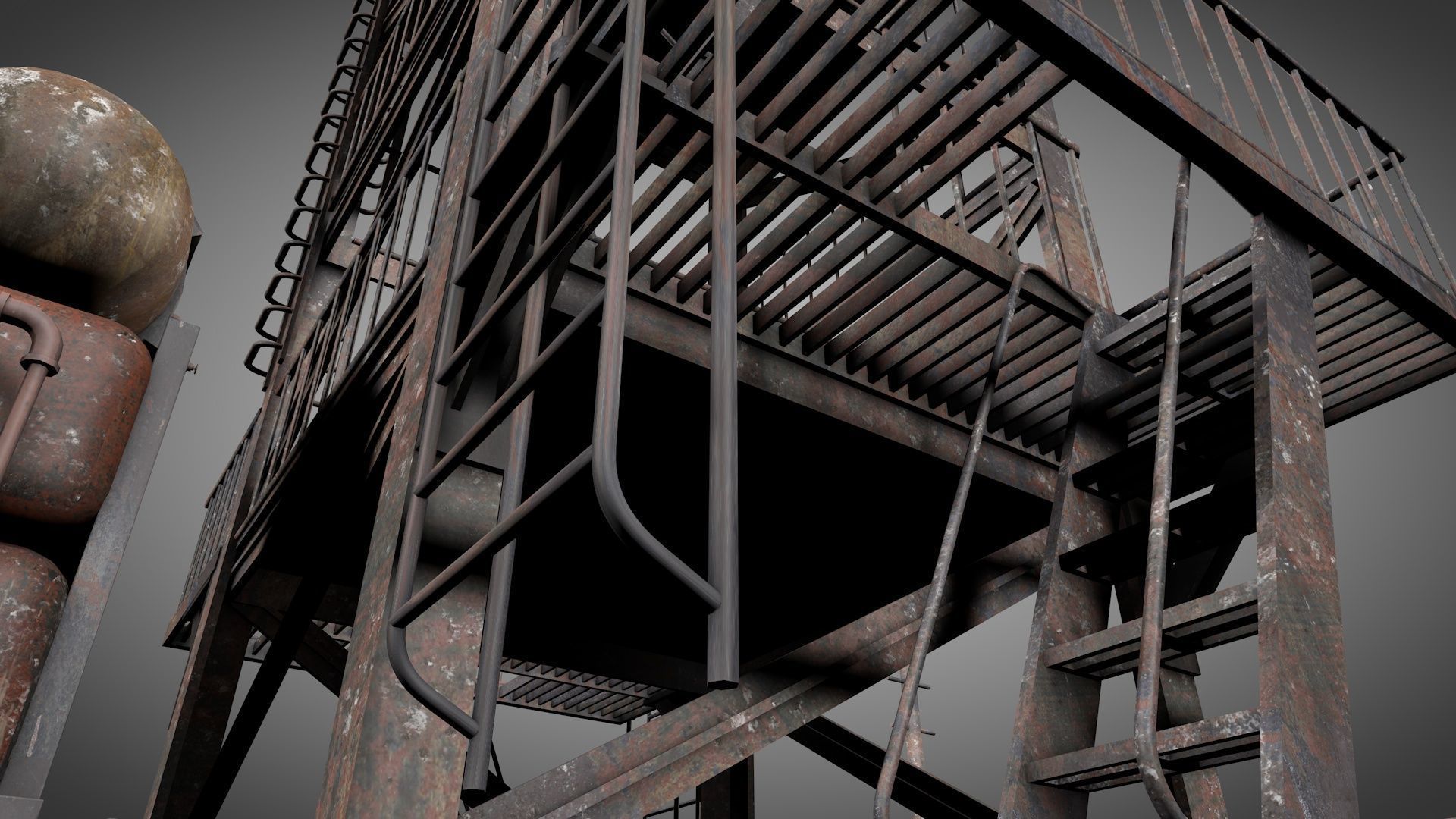 Post Apocalyptic Survival Watchtower v2 3D model_15