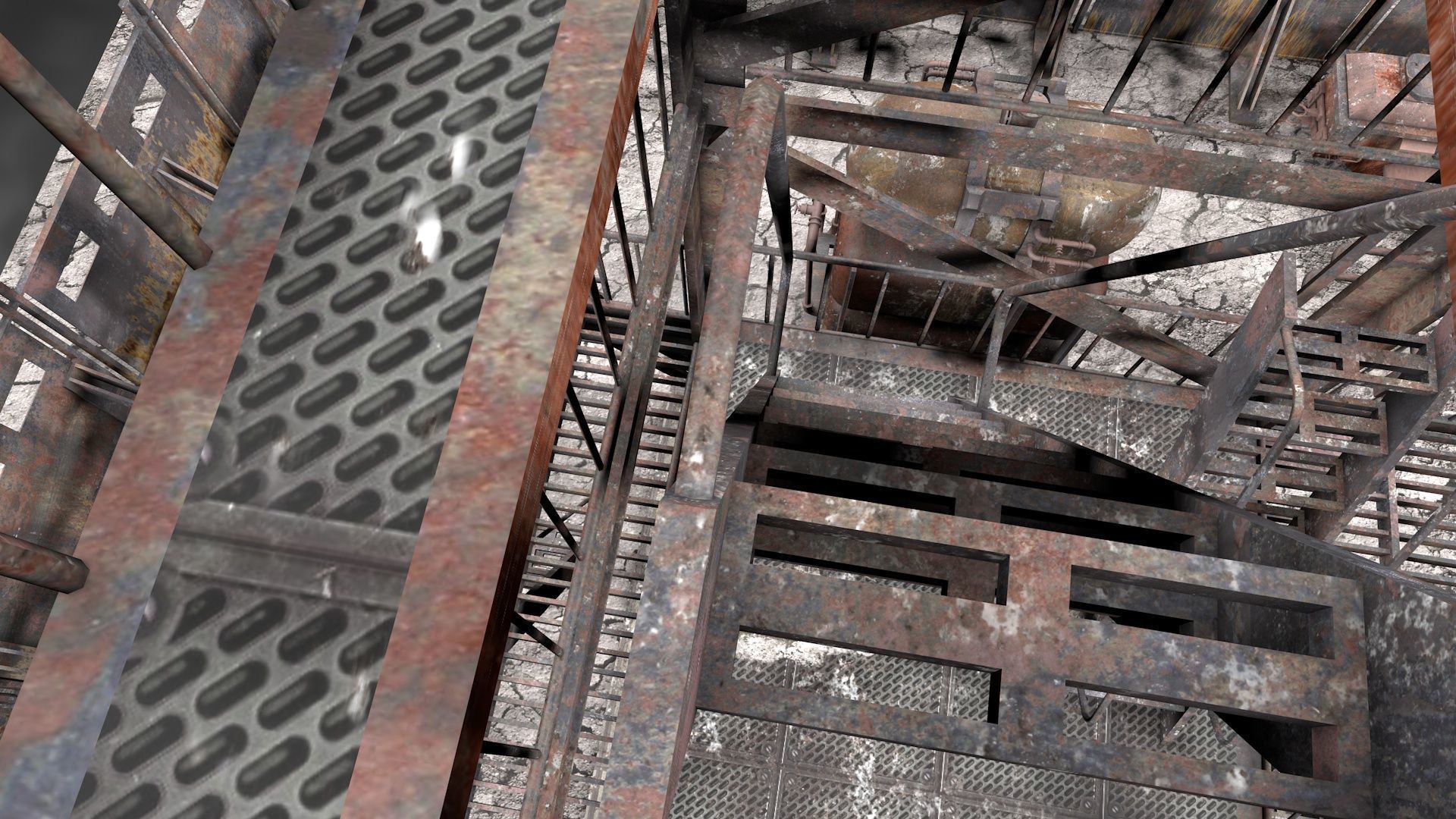 Post Apocalyptic Survival Watchtower v2 3D model_14