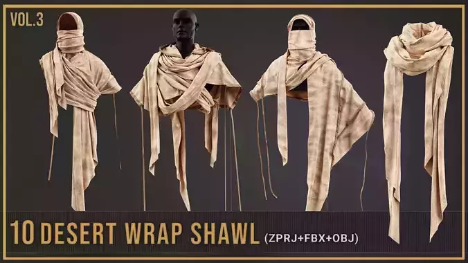 10 Desert Wrap Shawl