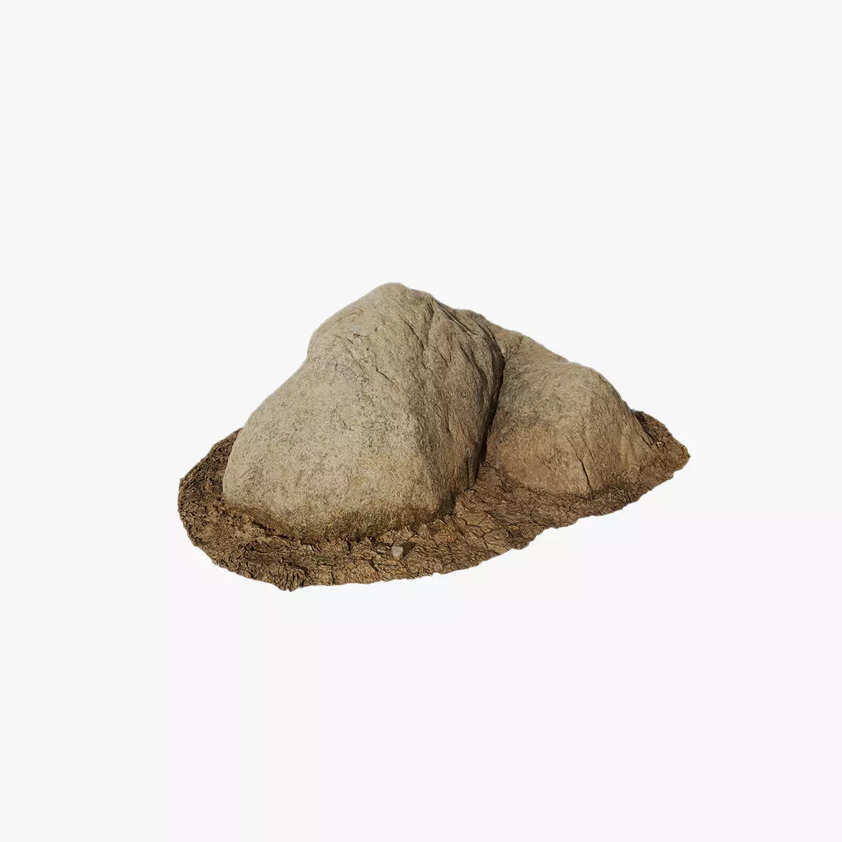 Anydrafts Rock 14 Low-poly 3D model_0