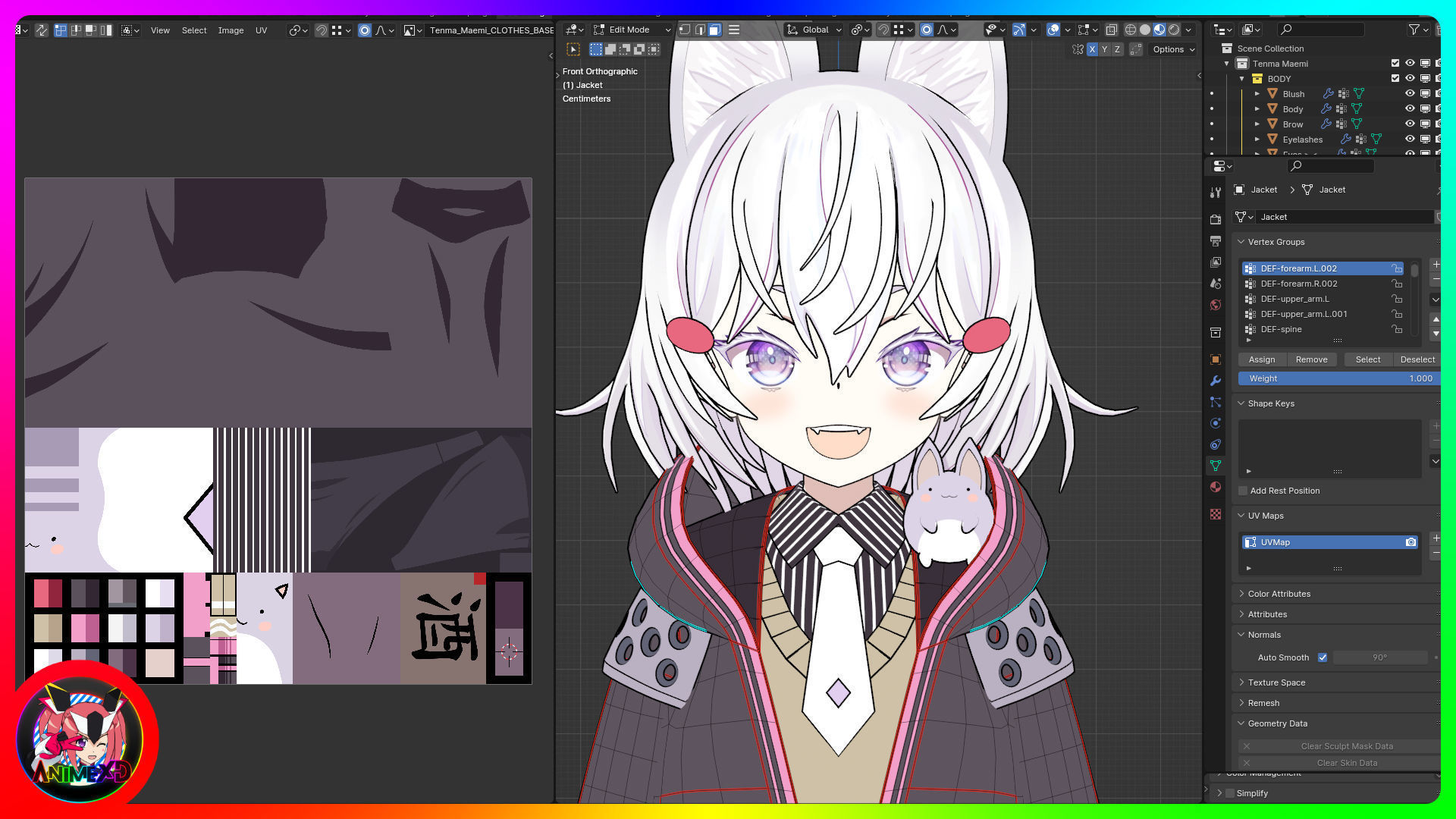 VTube Tenma Maemi - 3D Model Blender 3D model_7