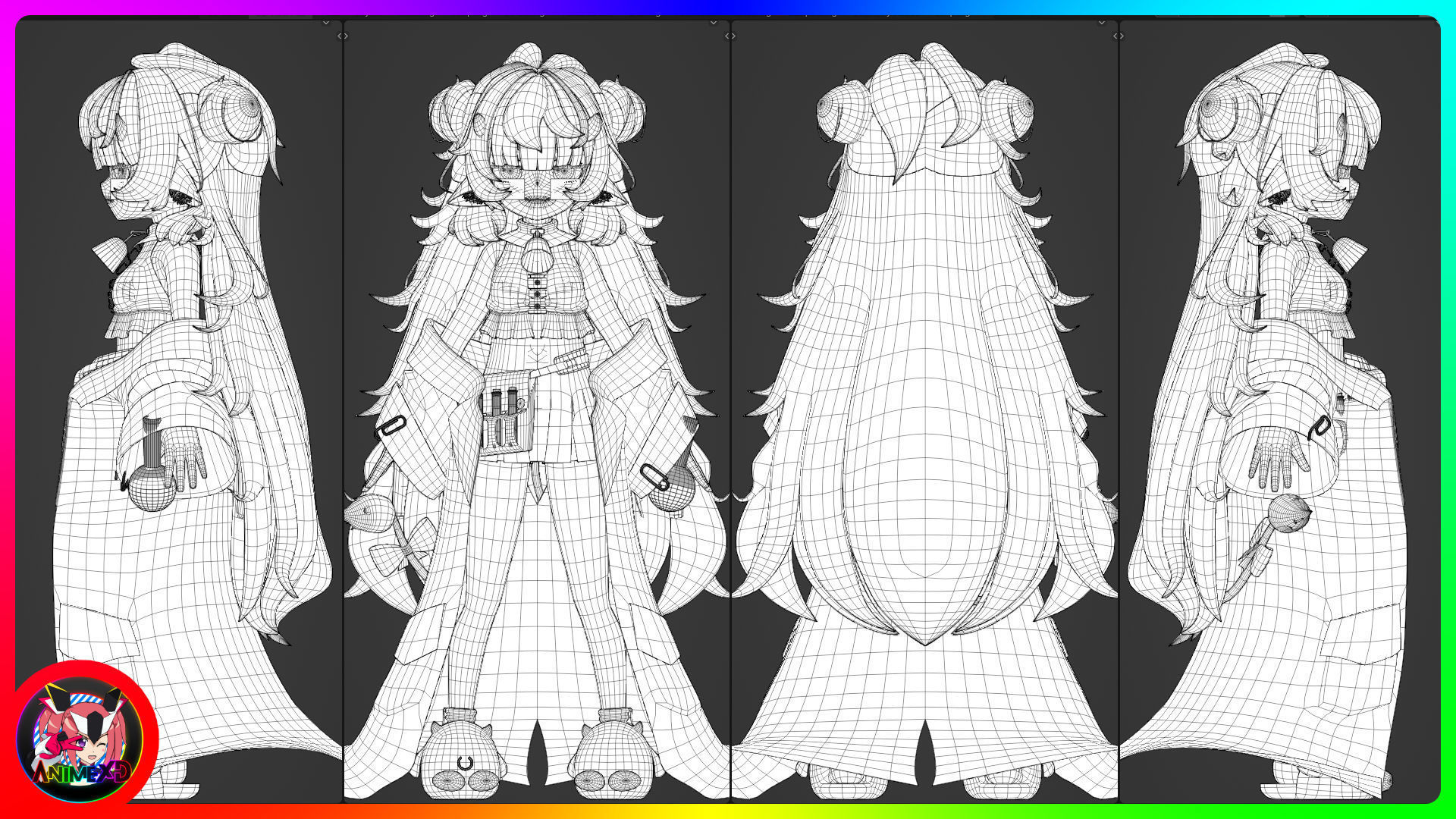 VTube Muu Muyu - 3D Model Blender 3D model_4