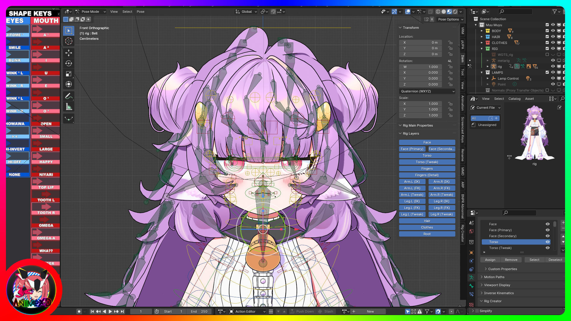 VTube Muu Muyu - 3D Model Blender 3D model_5
