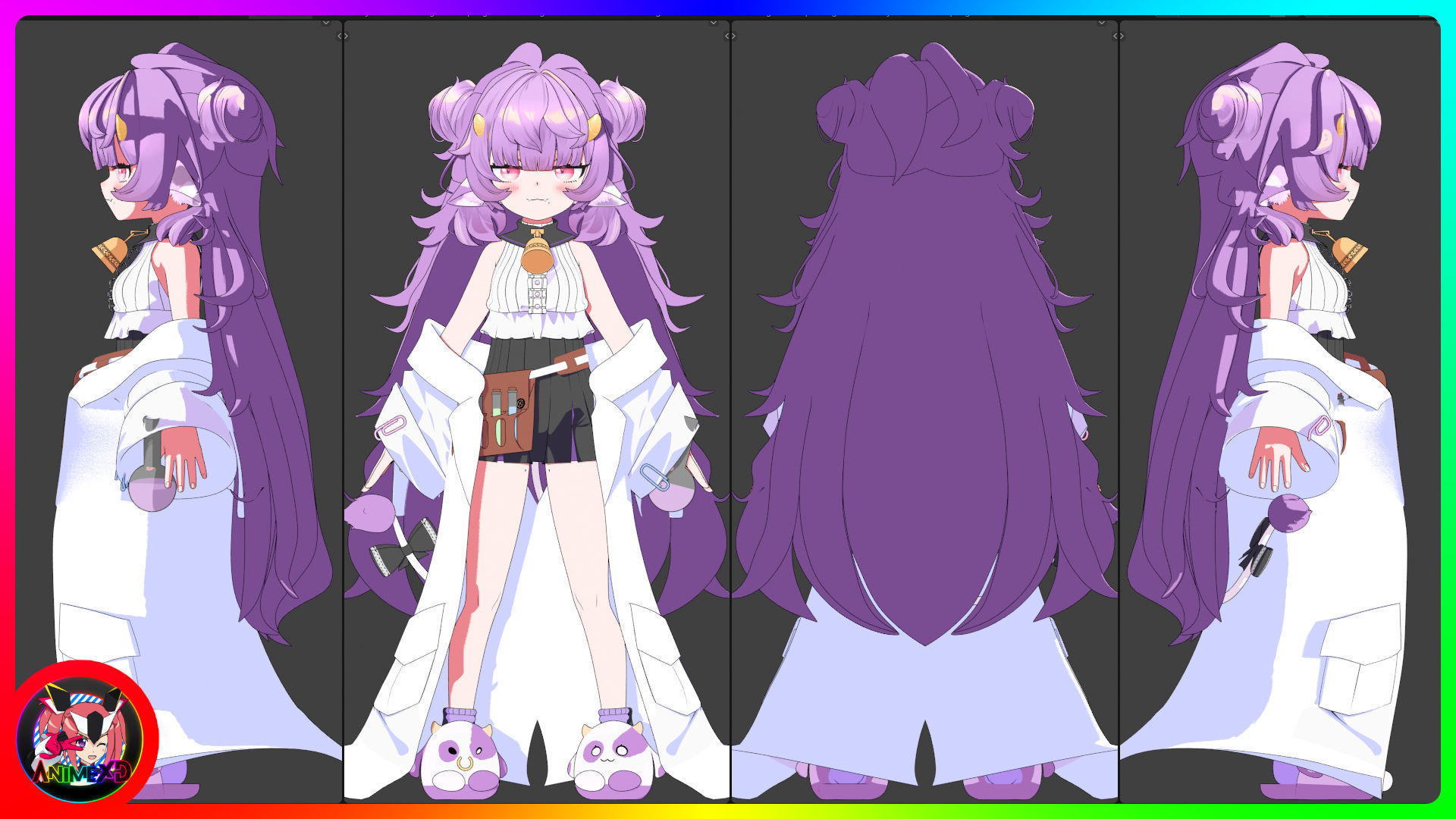 VTube Muu Muyu - 3D Model Blender 3D model_3