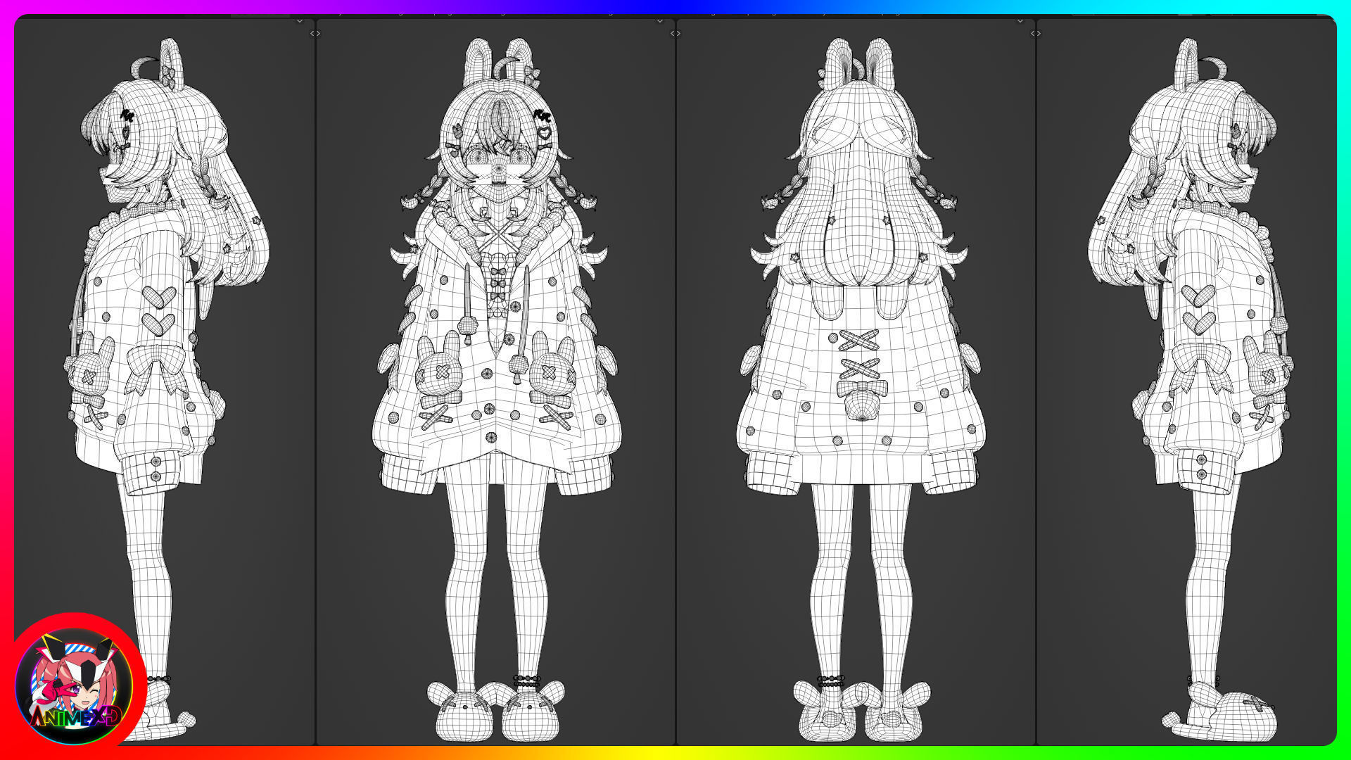 VTube Pipkin Pippa - 3D Model Blender 3D model_4