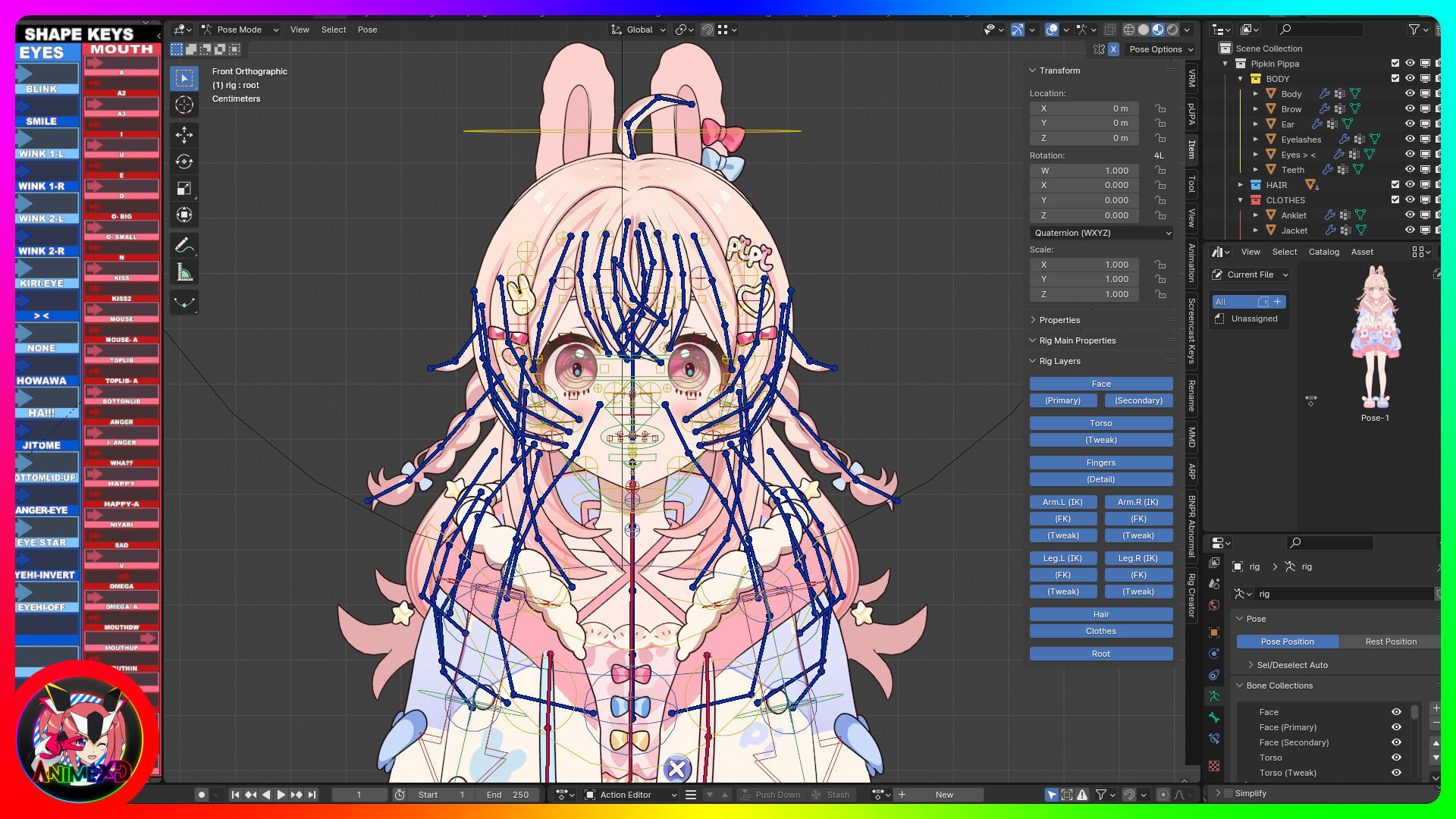 VTube Pipkin Pippa - 3D Model Blender 3D model_5