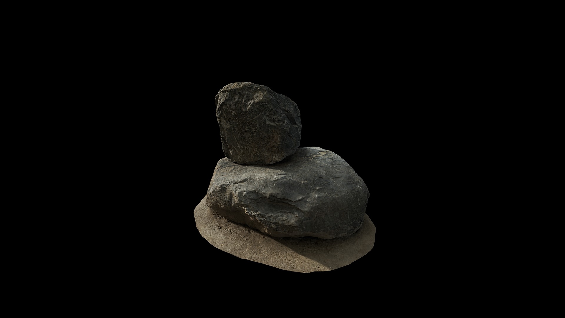 Anydrafts Rock 20 Low-poly 3D model_1