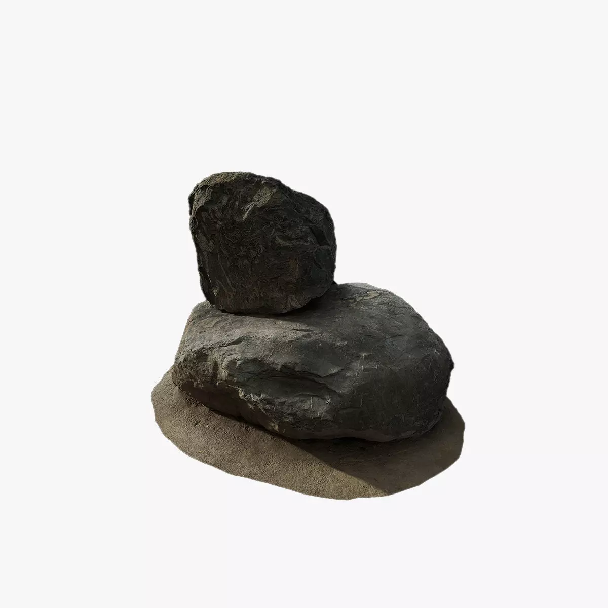 Anydrafts Rock 20 Low-poly 3D model_0