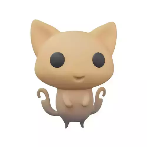 Double Tail Cat Ghost Character v1 002