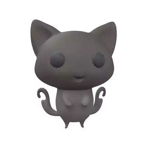 Double Tail Cat Ghost Character v1 004