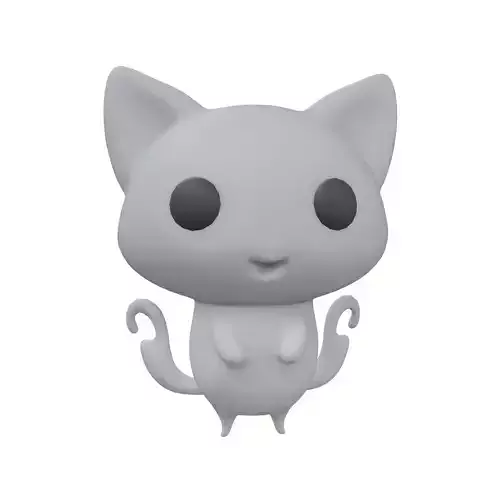 Double Tail Cat Ghost Character v1 005
