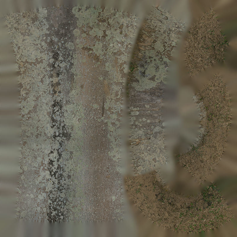 Anydrafts Roystonea regia Trunk 01 Low-poly 3D model_1