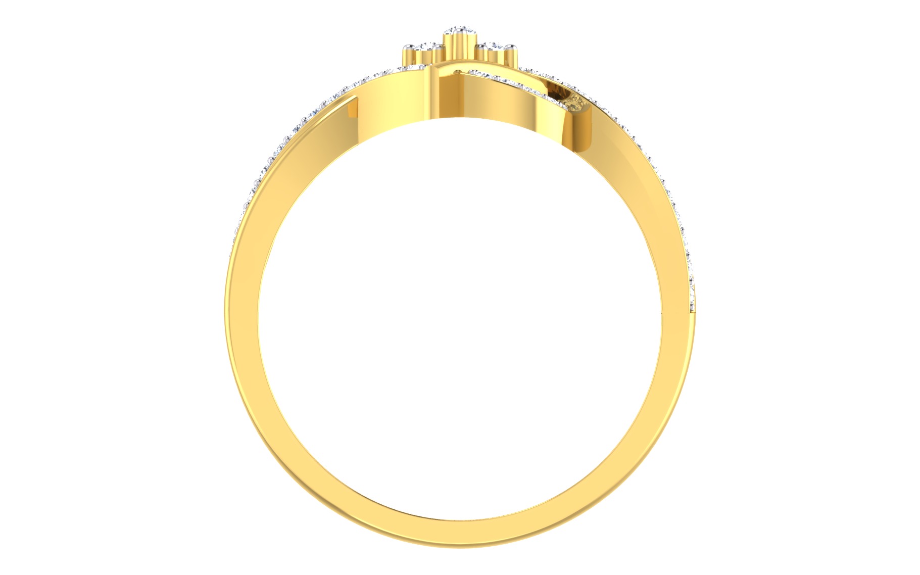 Women Ring Render 3dm STL OBJ FBX Details 3D print model_4