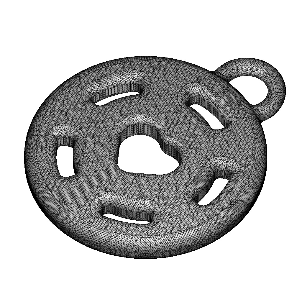 Romantic Heart Pendant 3D print model_3