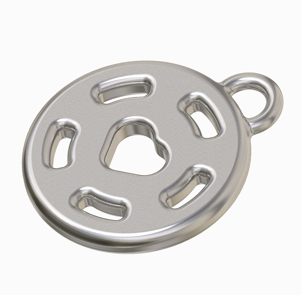 Romantic Heart Pendant 3D print model_2