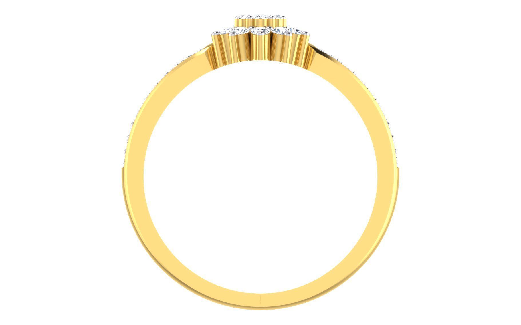 Women Ring Render 3dm STL OBJ FBX Details 3D print model_3