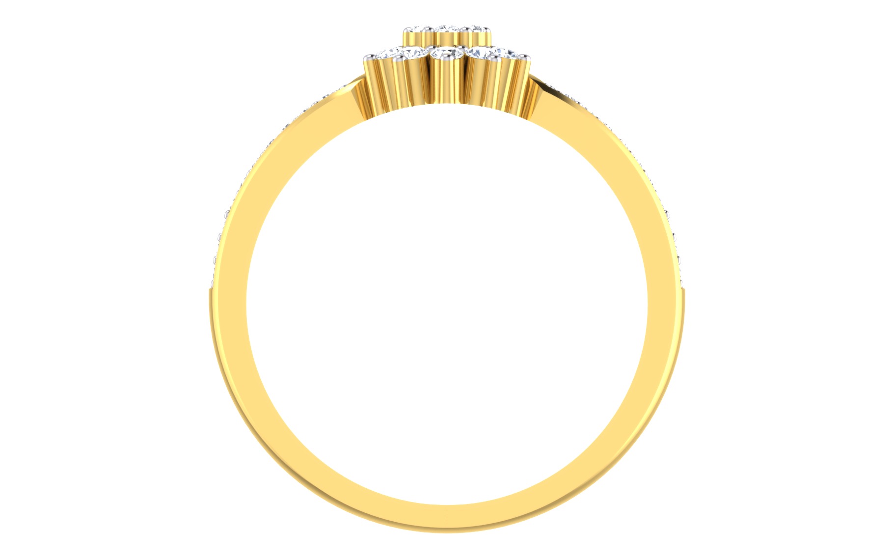 Women Ring Render 3dm STL OBJ FBX Details 3D print model_4