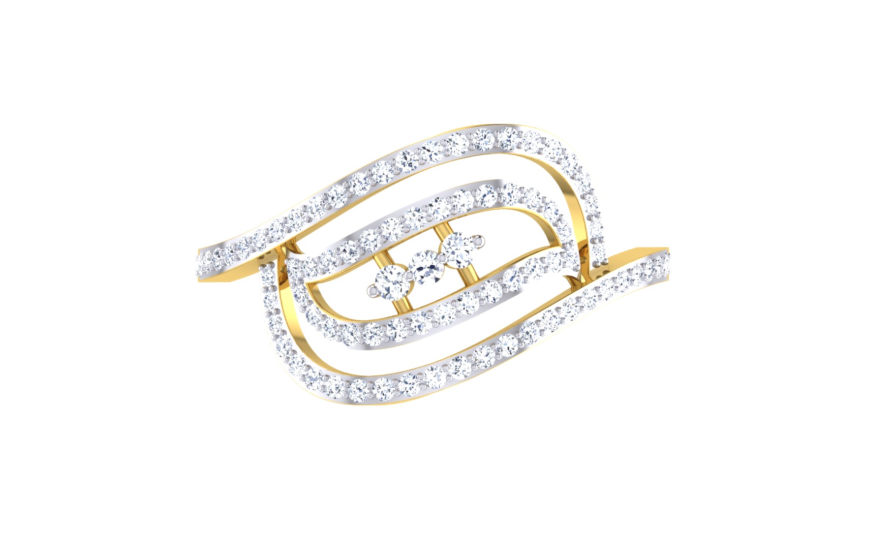 Women Ring  Render 3dm STL OBJ FBX Details 3D print model_8