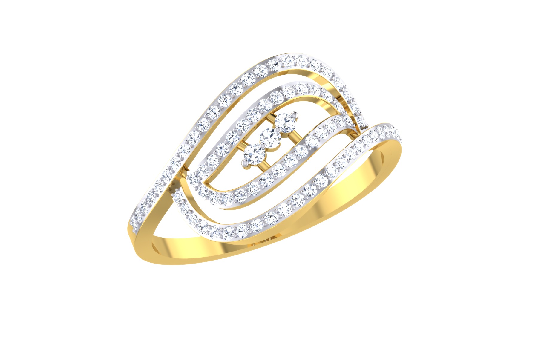 Women Ring  Render 3dm STL OBJ FBX Details 3D print model_2