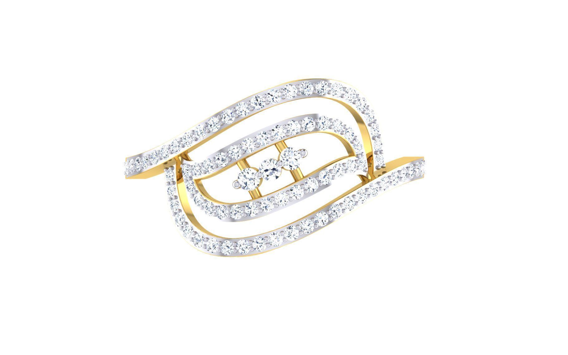 Women Ring  Render 3dm STL OBJ FBX Details 3D print model_1