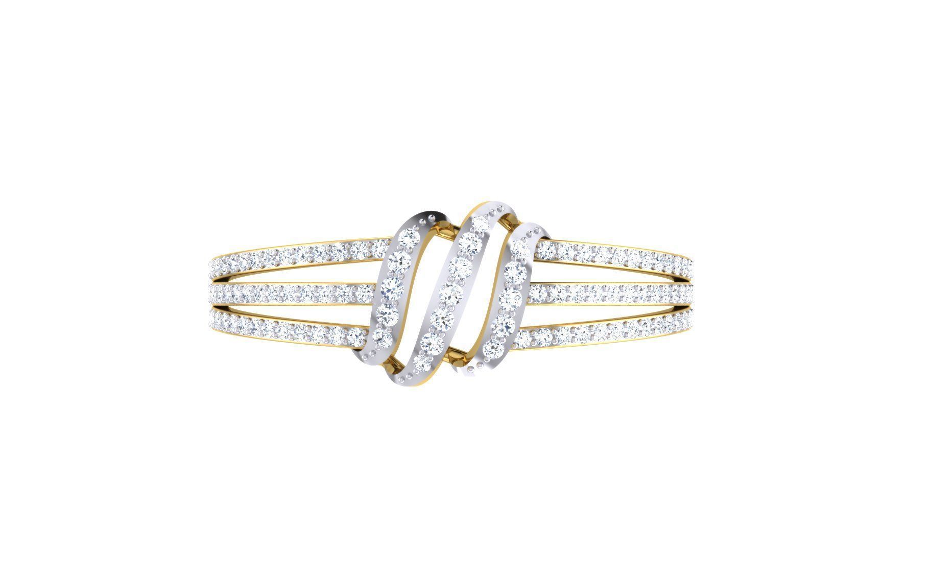 Women Ring Render 3dm STL OBJ FBX Details 3D print model_1