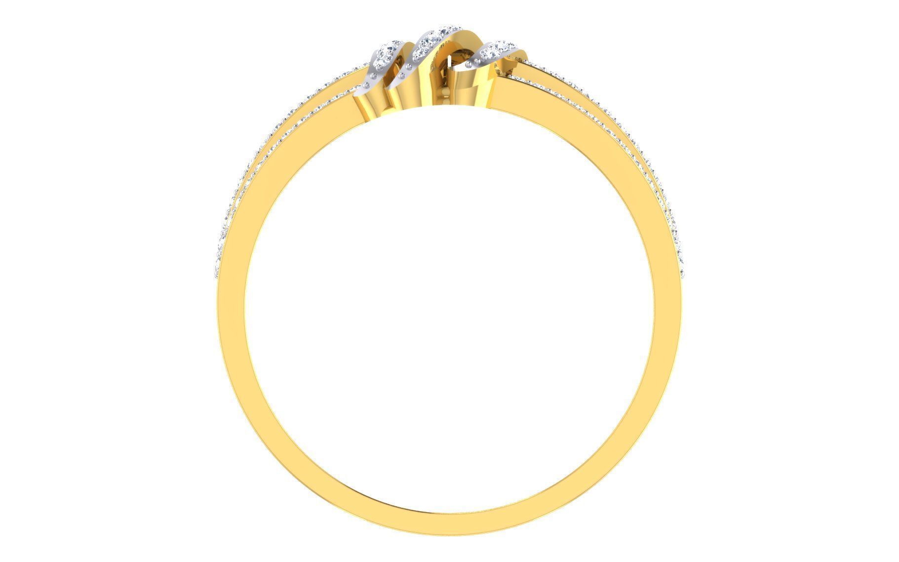 Women Ring Render 3dm STL OBJ FBX Details 3D print model_3