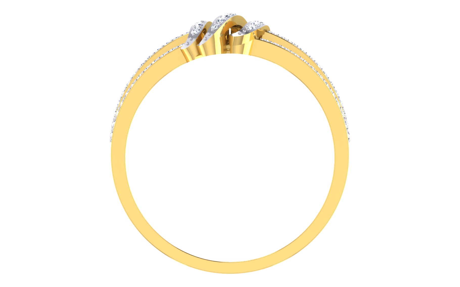 Women Ring Render 3dm STL OBJ FBX Details 3D print model_4