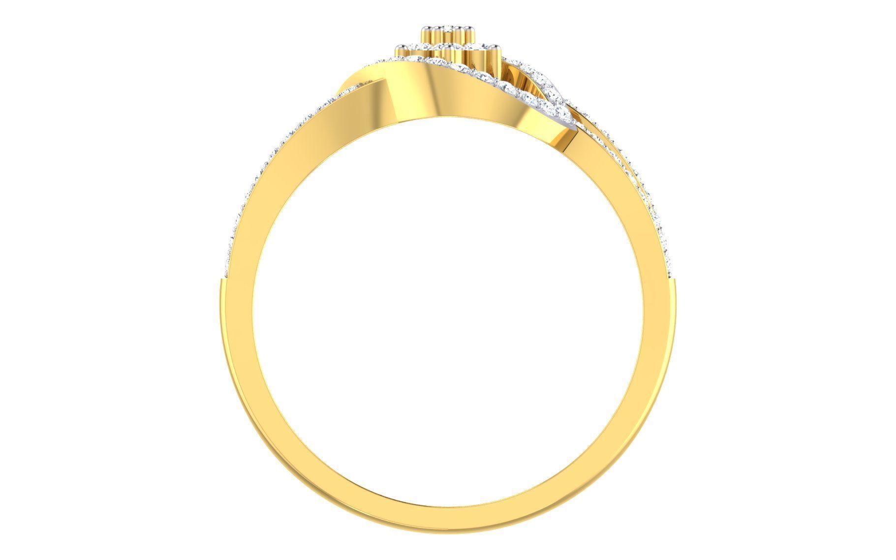 Women Ring  Render 3dm STL OBJ FBX Details 3D print model_3