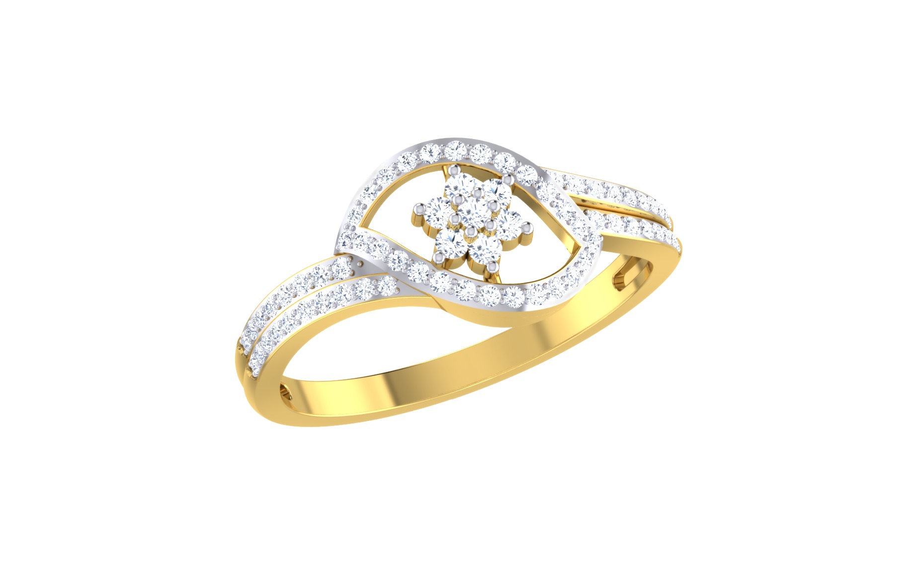 Women Ring  Render 3dm STL OBJ FBX Details 3D print model_2