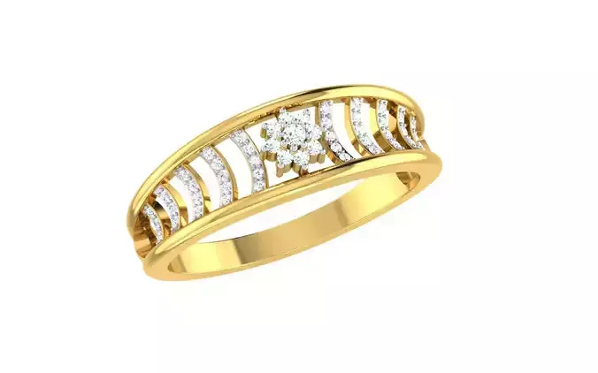 Women Ring  Render 3dm STL OBJ FBX Details 3D print model