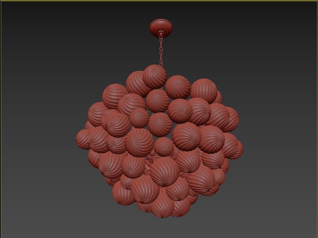 RH Talia Round Chandelier 38 3D model_9